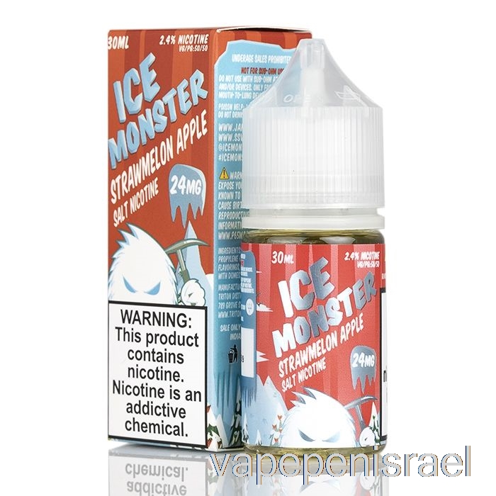 חד פעמי Vape Israel אייס תפוח תפוח - מלחי מפלצת קרח - 30 מ"ל 48 מ"ג